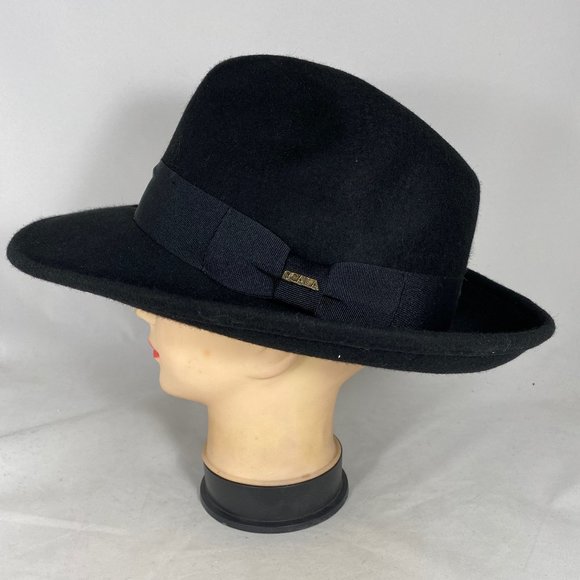 Scala Four Season Classico Crushable Pinch Front Fedora Hat - Picture 7 of 9